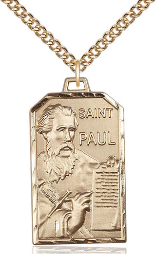 14kt Gold Saint Paul the Apostle Medal