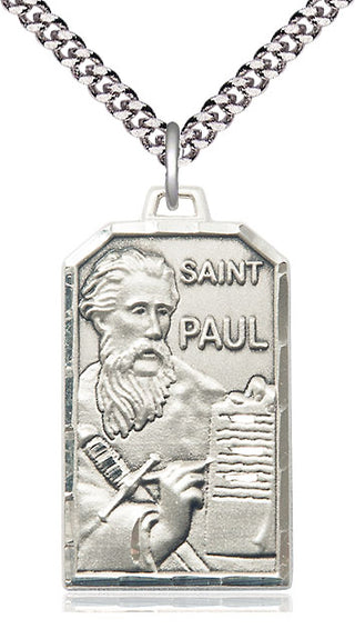 Sterling Silver Saint Paul the Apostle Medal Catholic Jewelry