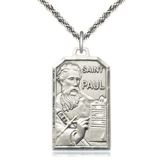 Sterling Silver Saint Paul the Apostle Medal Catholic Jewelry