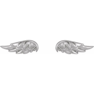 Platinum Angel Wing Earrings  