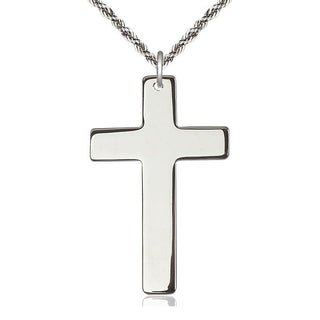 Sterling Silver Cross Medal Catholic Jewelry