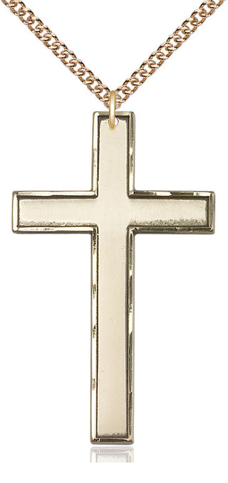 14kt Gold Filled Cross Medal Catholic Jewelry