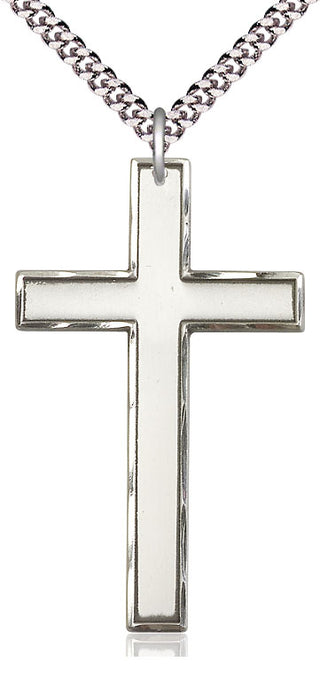 Pewter Cross Medal Catholic Jewelry