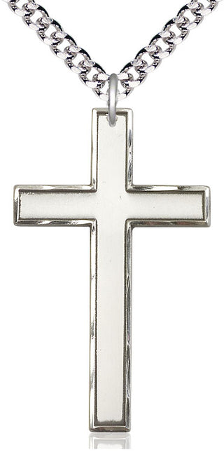 Pewter Cross Medal Catholic Jewelry