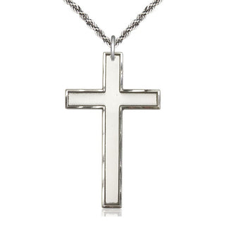 Sterling Silver Cross Medal Catholic Jewelry