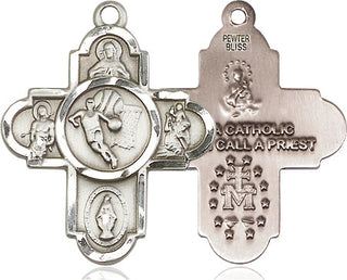 Pewter 5-Way Basketball Medal