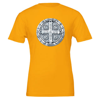 St. Benedict Medal Metallic T-Shirt - view 5