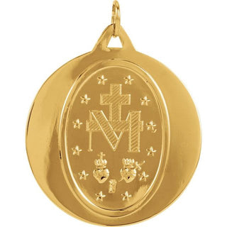 14K Yellow 29 mm Miraculous Medal