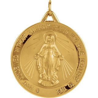 14K Yellow 29 mm Miraculous Medal