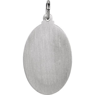 Sterling Silver 23.5x16 mm Oval St. Jude Thaddeus Medal
