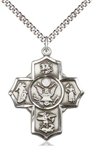 Pewter 5-Way Army Medal | Large | Engravable
