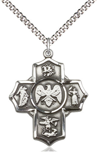 Pewter 5-Way National Guard Medal | Large | Engravable