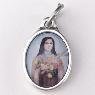 Bulk Saint Therese Epoxy Bracelet Medals