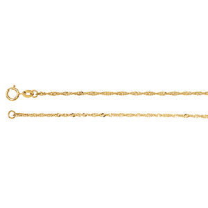 24-inch Singapore Chain with Spring Ring - 14K Yellow Gold   No date