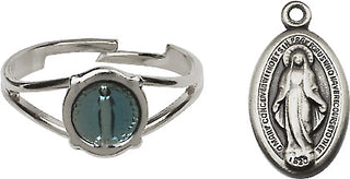 Antique Silver Miraculous Ring Set