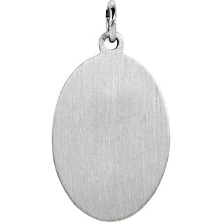 Sterling Silver 19x13.5 mm Oval St. Jude Thaddeus Medal  