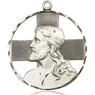 Sterling Silver Christ Profile Medal