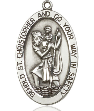 Sterling Silver Saint Christopher Medal Catholic Jewelry