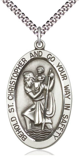 Sterling Silver Saint Christopher Medal Catholic Jewelry