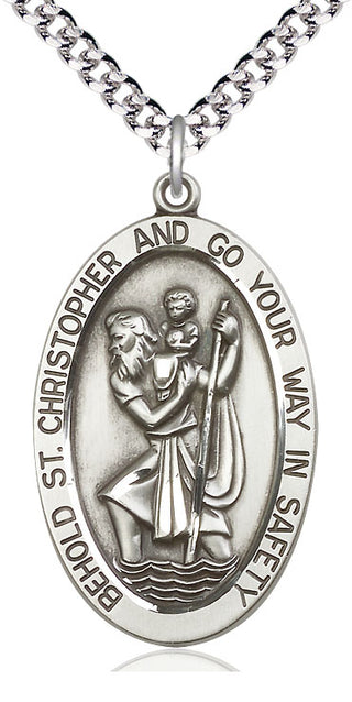 Sterling Silver Saint Christopher Medal Catholic Jewelry