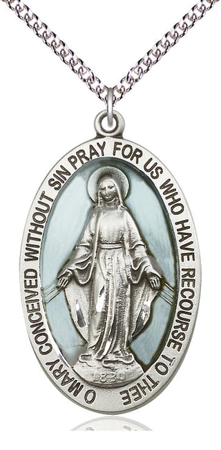 Sterling Silver Miraculous Medal Catholic Jewelry