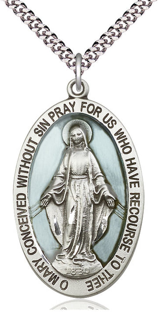 Sterling Silver Miraculous Medal Catholic Jewelry