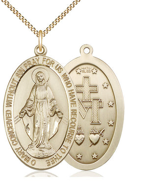 14kt Gold Filled Miraculous Medal Catholic Jewelry