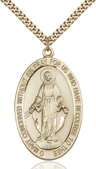 14kt Gold Filled Miraculous Medal Catholic Jewelry