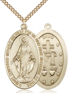 14kt Gold Filled Miraculous Medal Catholic Jewelry