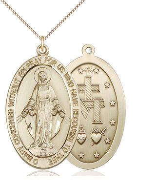 14kt Gold Miraculous Medal