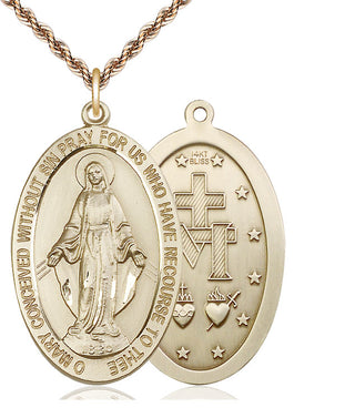 14kt Gold Miraculous Medal