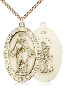 14kt Gold Filled Scapular Medal Catholic Jewelry