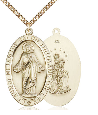 14kt Gold Scapular Medal