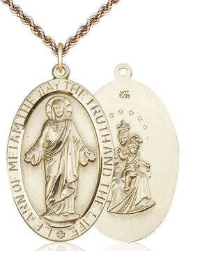 14kt Gold Scapular Medal