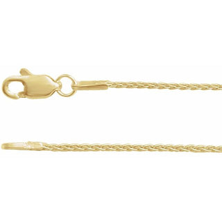 7 Inch Wheat Bracelet With Lobster Clasp Sterling Silver