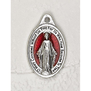 Bulk Miraculous Double Sided Red Enamel Medals