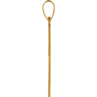 14K Yellow 18x12 mm Cross Pendant