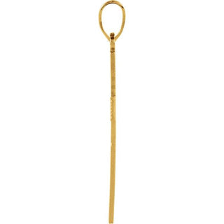 14K Yellow Cross Pendant