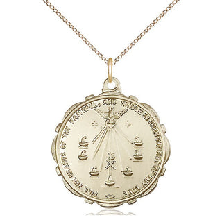 14kt Gold Seven Gifts Medal