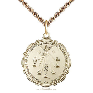 14kt Gold Seven Gifts Medal