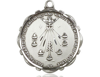Sterling Silver Seven Gifts Medal Catholic Jewelry