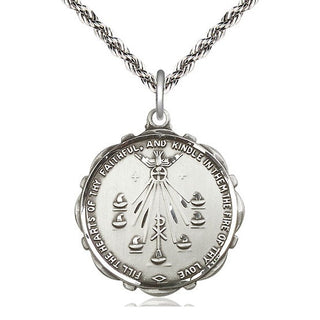 Sterling Silver Seven Gifts Medal Catholic Jewelry