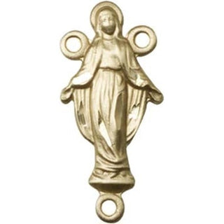 14kt Gold Filled Miraculous Rosary Center Rosary Center