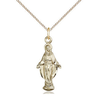14kt Gold Filled Miraculous Medal Catholic Jewelry