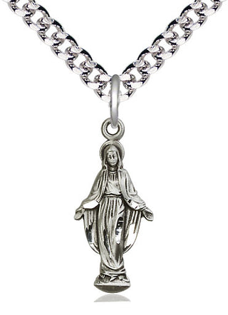 Pewter Miraculous Medal Catholic Jewelry