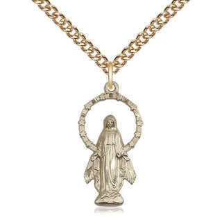 14kt Gold Filled Miraculous Medal Catholic Jewelry