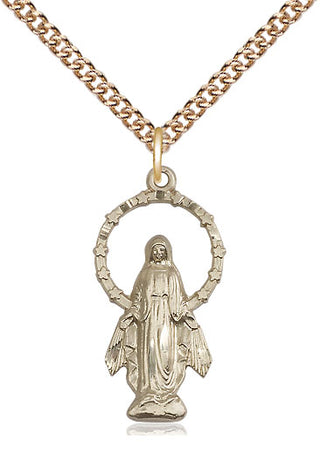 14kt Gold Miraculous Medal