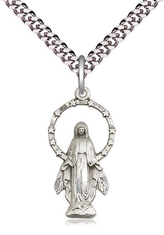 Sterling Silver Miraculous Medal Catholic Jewelry