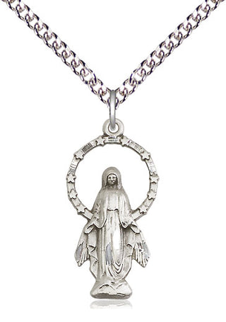 Sterling Silver Miraculous Medal Catholic Jewelry