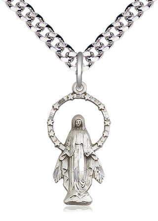 Sterling Silver Miraculous Medal Catholic Jewelry